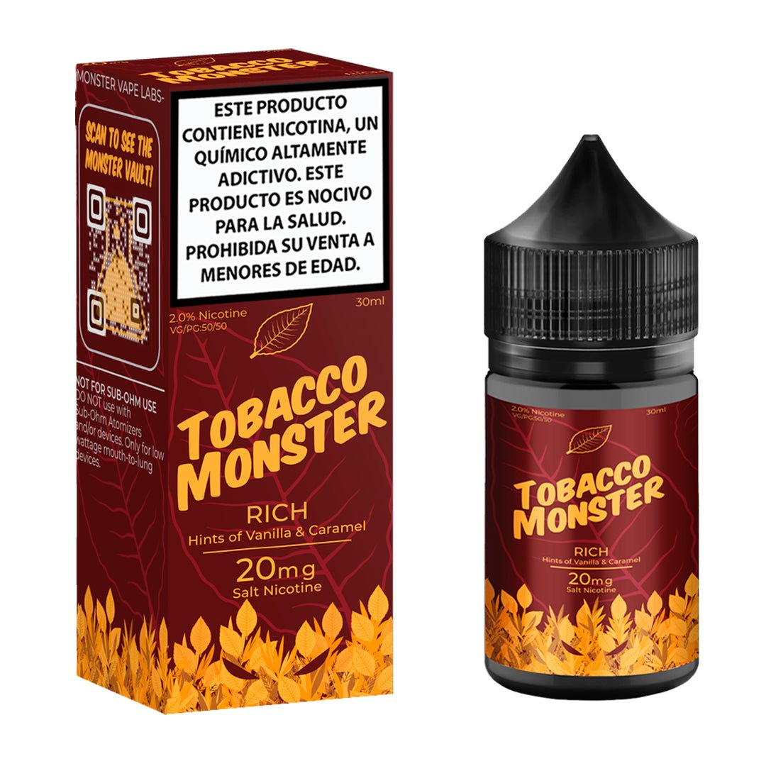 Tobacco Monster Rich Salts - Sales de Nicotina - Monsterlabs | SN - ML - TM - RICH - 24