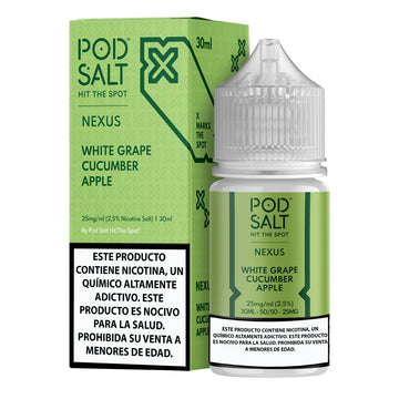 White Grape Cucumber Apple Salts - Sales de Nicotina - Pod Salt | SN - POS - NEX - WGC - 25