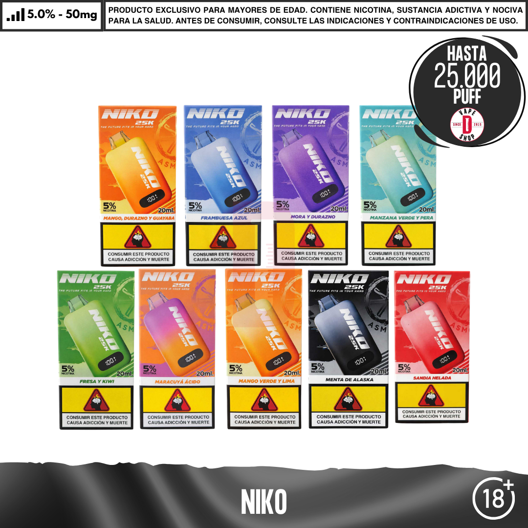 Asmodus - Niko 25000 Puff - Vape Desechable - Asmodus | DIS-ASM-NIK-ACD
