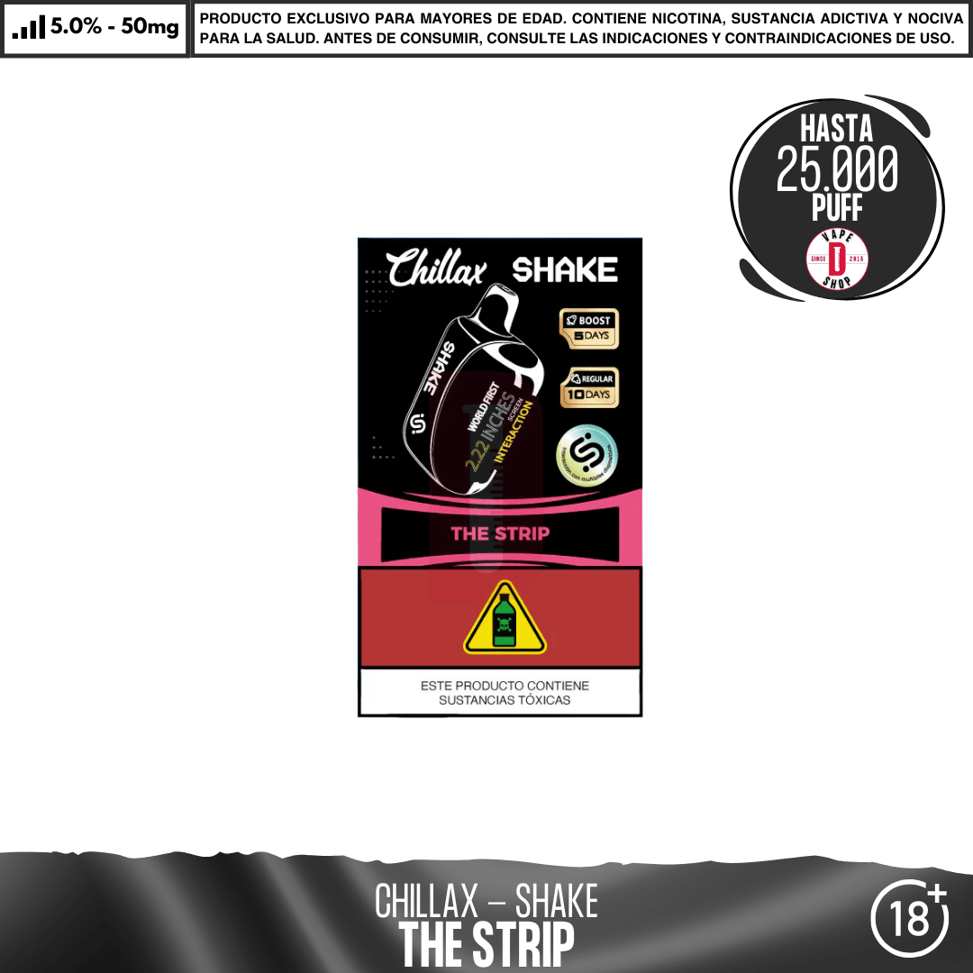 Chillax - Shake 25000 PUFF - Vape Desechable - Chillax | DIS-CHILL-25k-50-TS