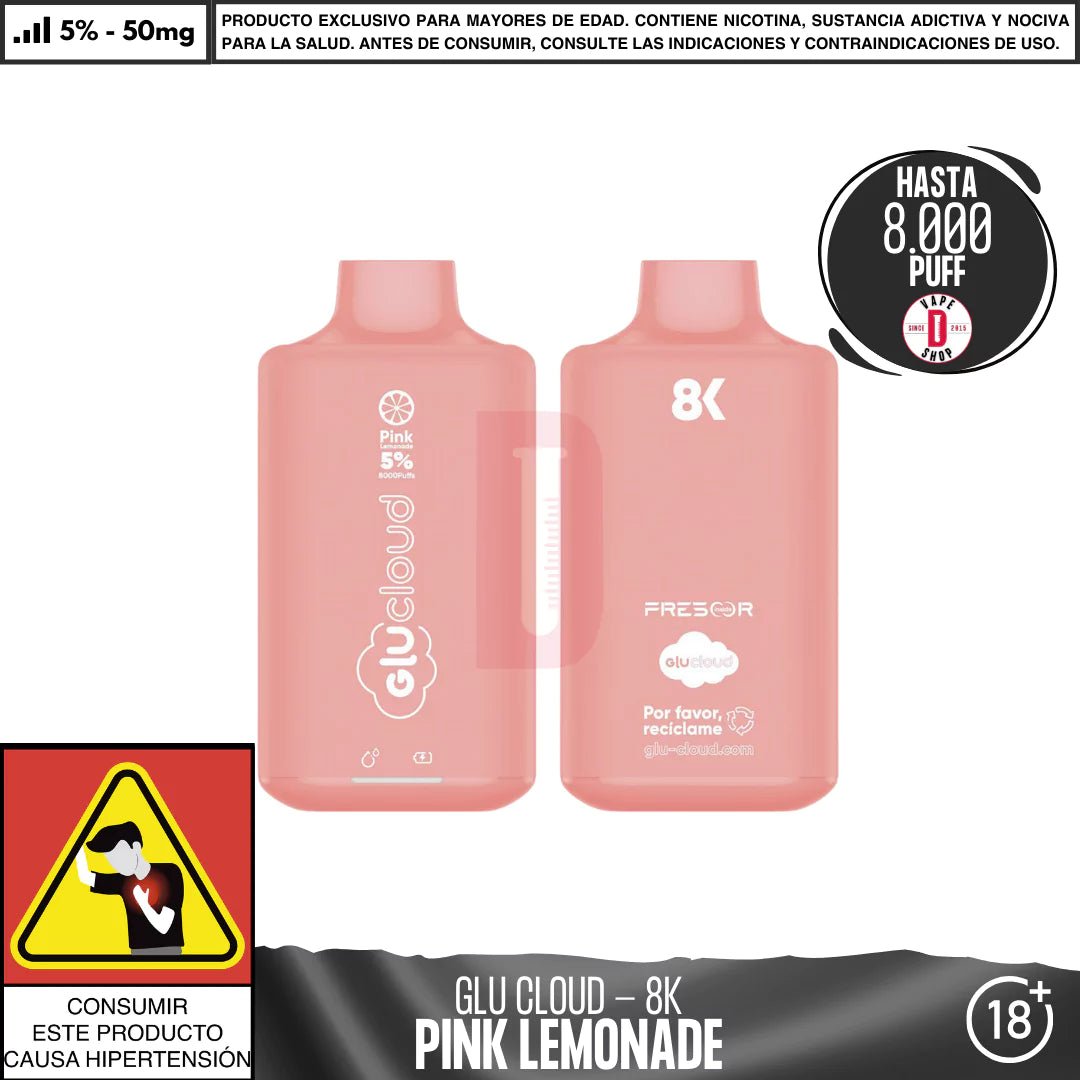 Glu Cloud - 8K 8000 PUFF - Vape Desechable - Glu Cloud | DIS - GLUC - 8K - PL - 50