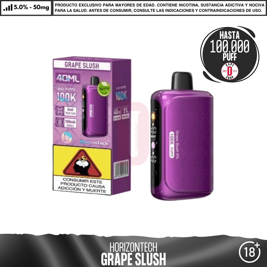 HorizonTech - 100K Puff - Vape Desechable - HorizonTech | DIS-HOR-100-GRS