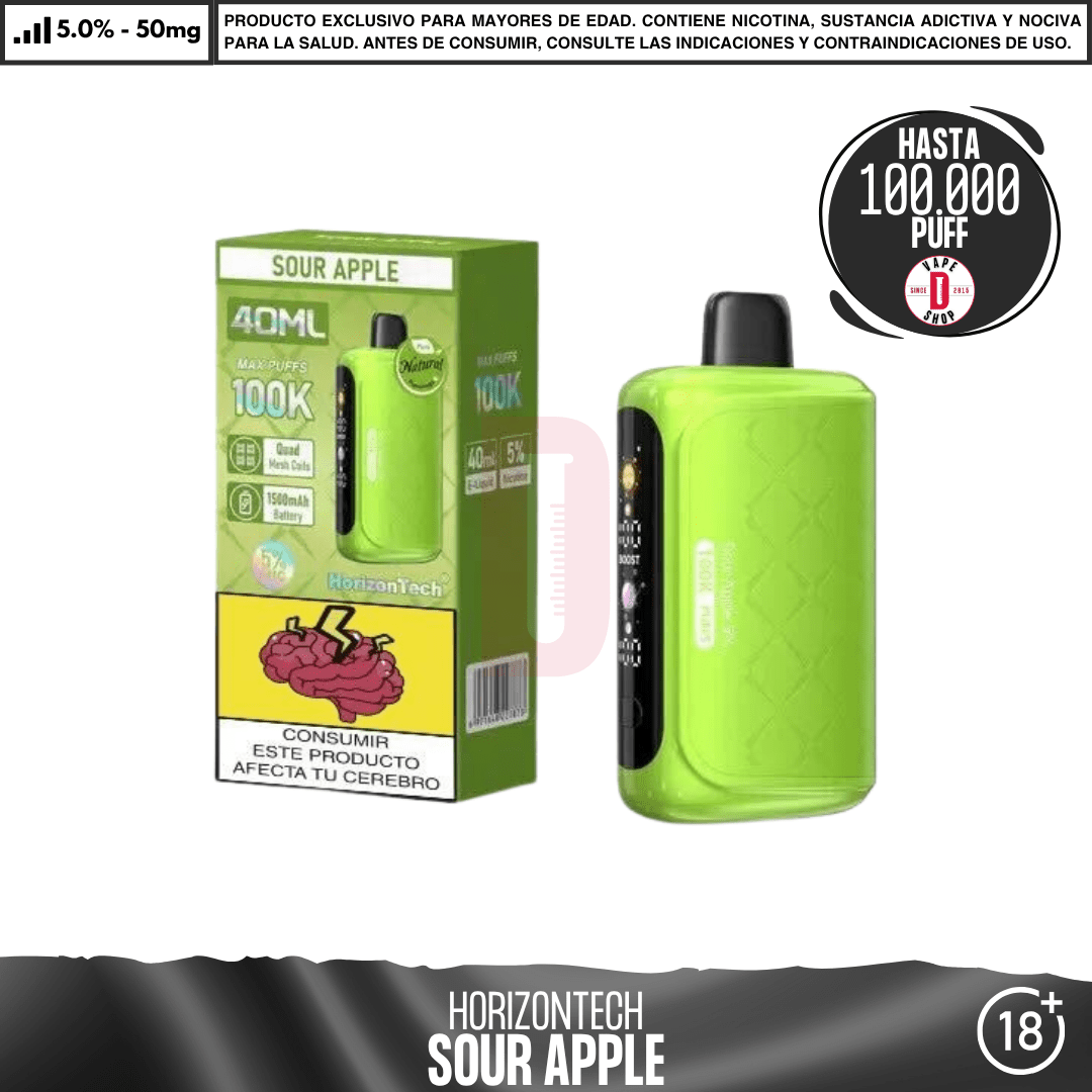 HorizonTech - 100K Puff - Vape Desechable - HorizonTech | DIS-HOR-100-SOA