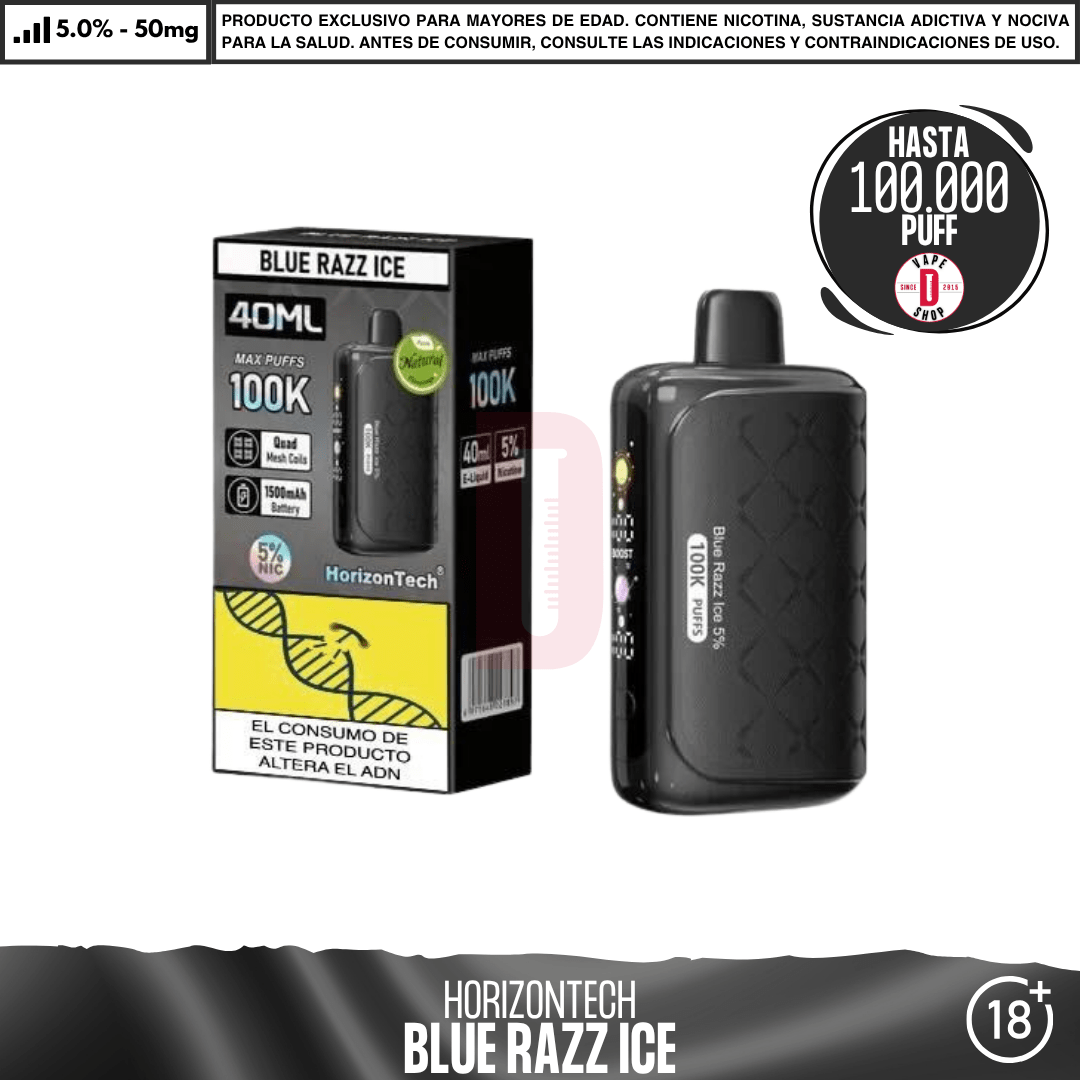 HorizonTech - 100K Puff - Vape Desechable - HorizonTech | DIS-HOR-100-BRI