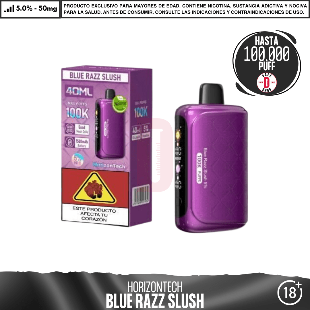 HorizonTech - 100K Puff - Vape Desechable - HorizonTech | DIS-HOR-100-BRS