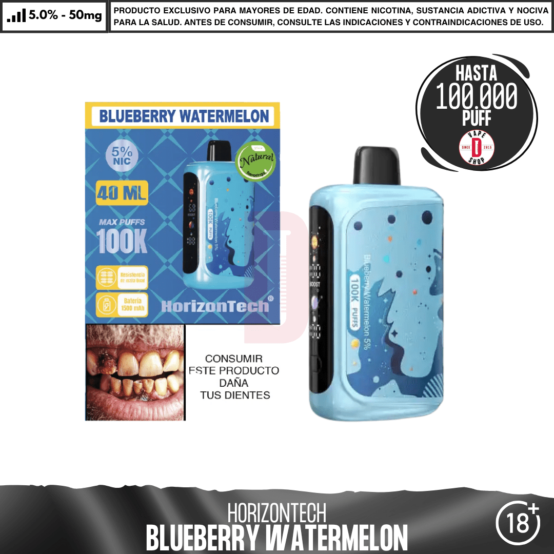 HorizonTech - 100K Puff - Vape Desechable - HorizonTech | DIS-HOR-100-BBW