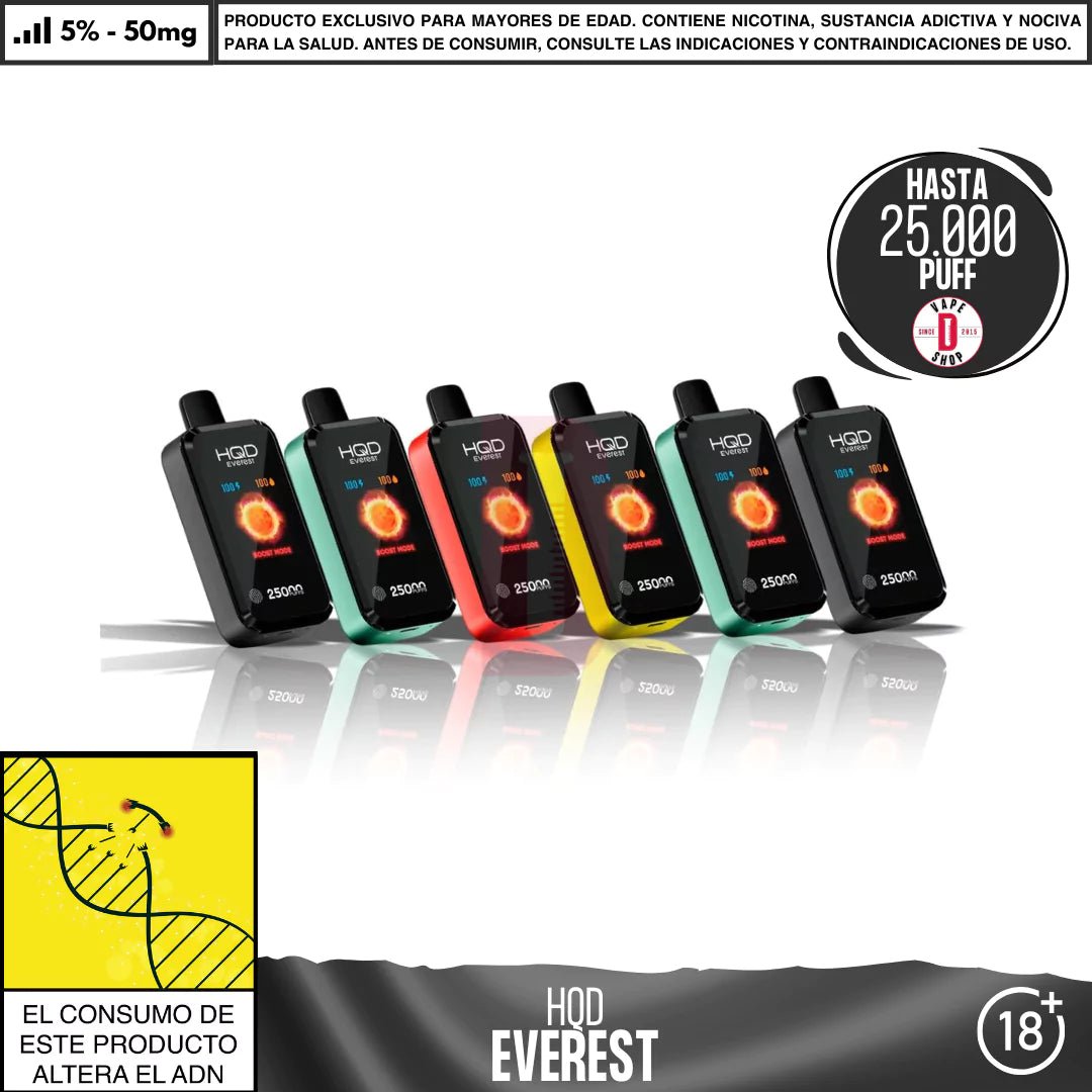 HQD - Everest 25000 PUFF - Vape Desechable - HQD | DIS - HQD - EVE - BLD