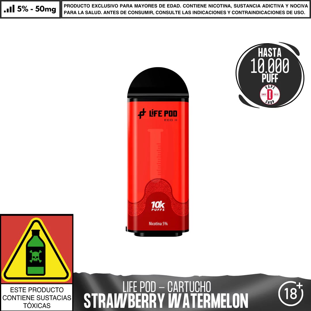 Life Pod - Eco II Pod 10000 PUFF - Vape Desechable - Life Pod | EQC - LIPO - ECOII - PODS - SWA