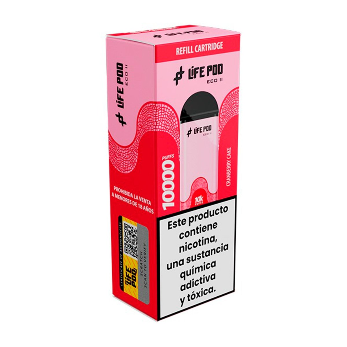 Life Pod - Eco II Pod 10000 PUFF - Vape Desechable - Life Pod | EQC - LIPO - ECOII - PODS - CRC