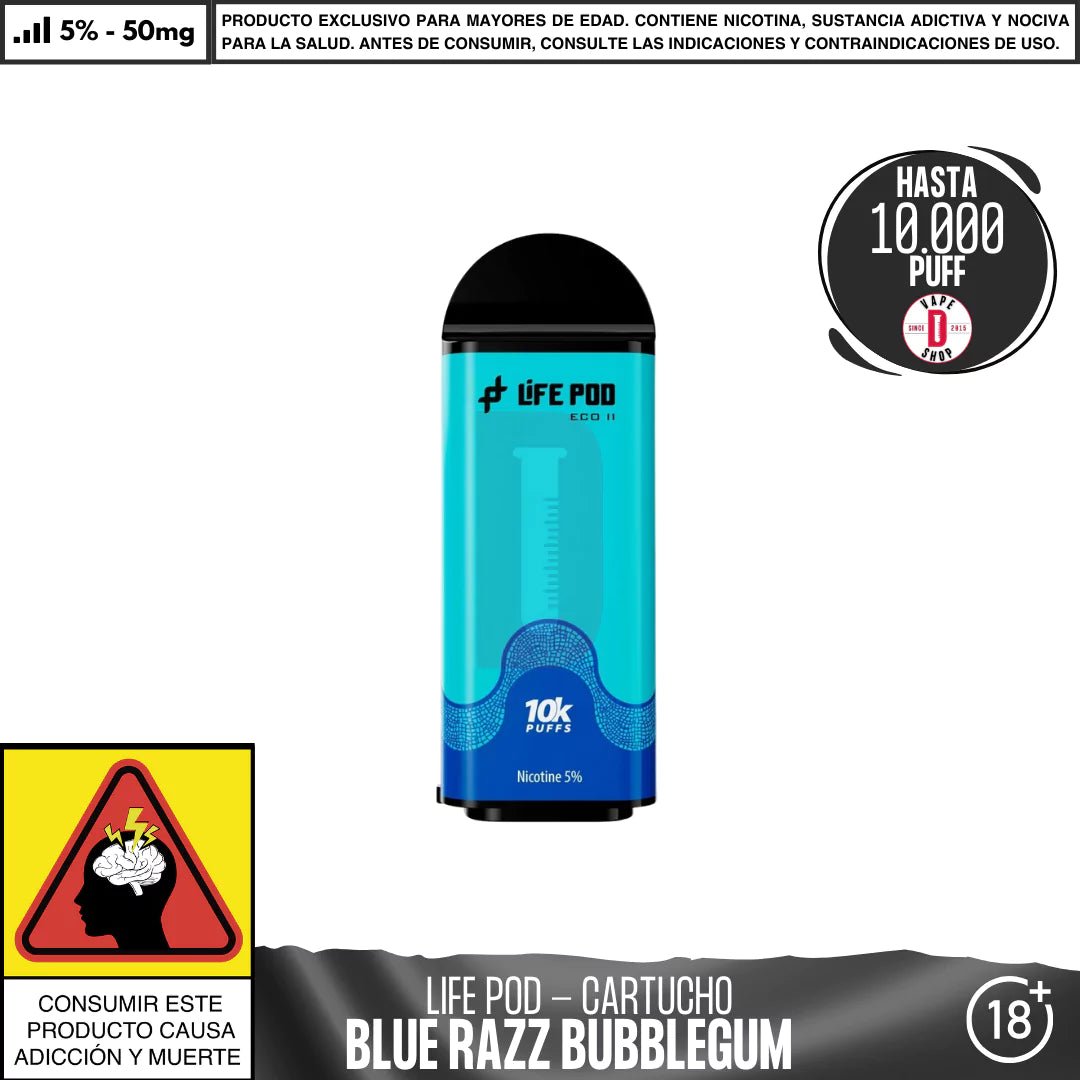 Life Pod - Eco II Pod 10000 PUFF - Vape Desechable - Life Pod | EQC - LIPO - ECOII - PODS - BRB