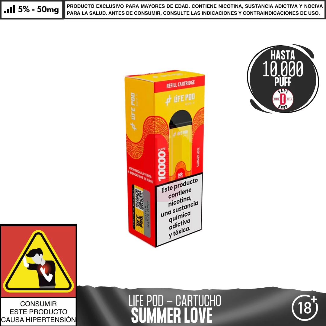 Life Pod - Eco II Pod 10000 PUFF - Vape Desechable - Life Pod | EQC - LIPO - ECOII - PODS - SUL