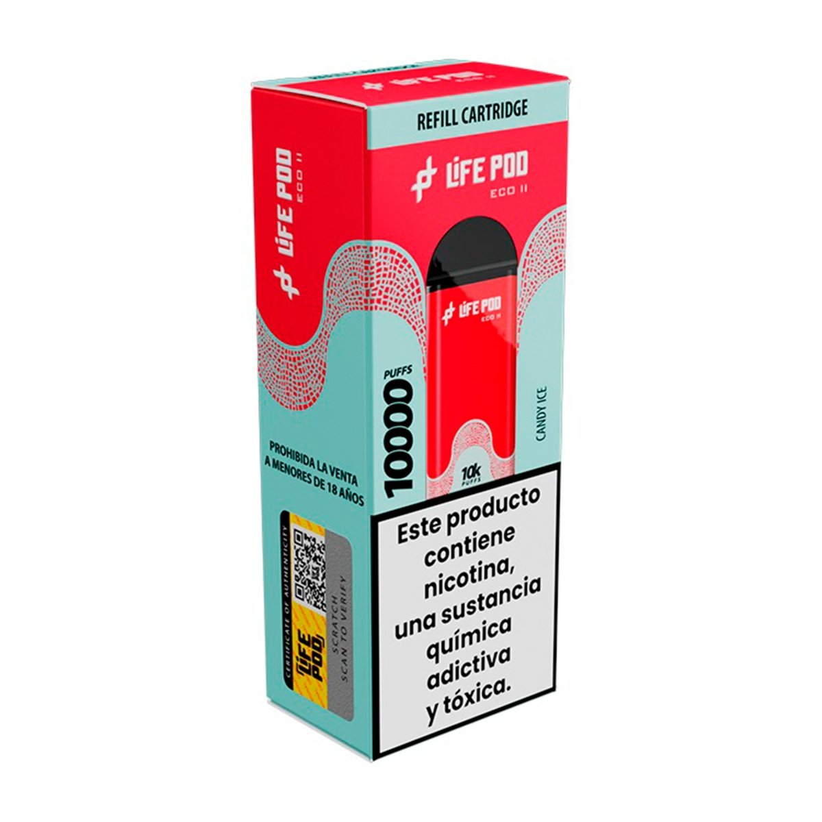 Life Pod - Eco II Pod 10000 PUFF - Vape Desechable - Life Pod | EQC - LIPO - ECOII - PODS - CAI