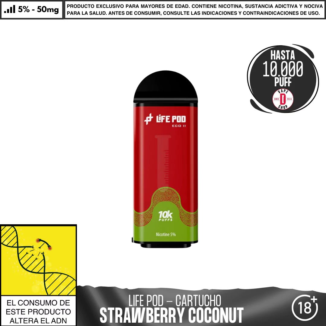 Life Pod - Eco II Pod 10000 PUFF - Vape Desechable - Life Pod | EQC - LIPO - ECOII - PODS - SCO
