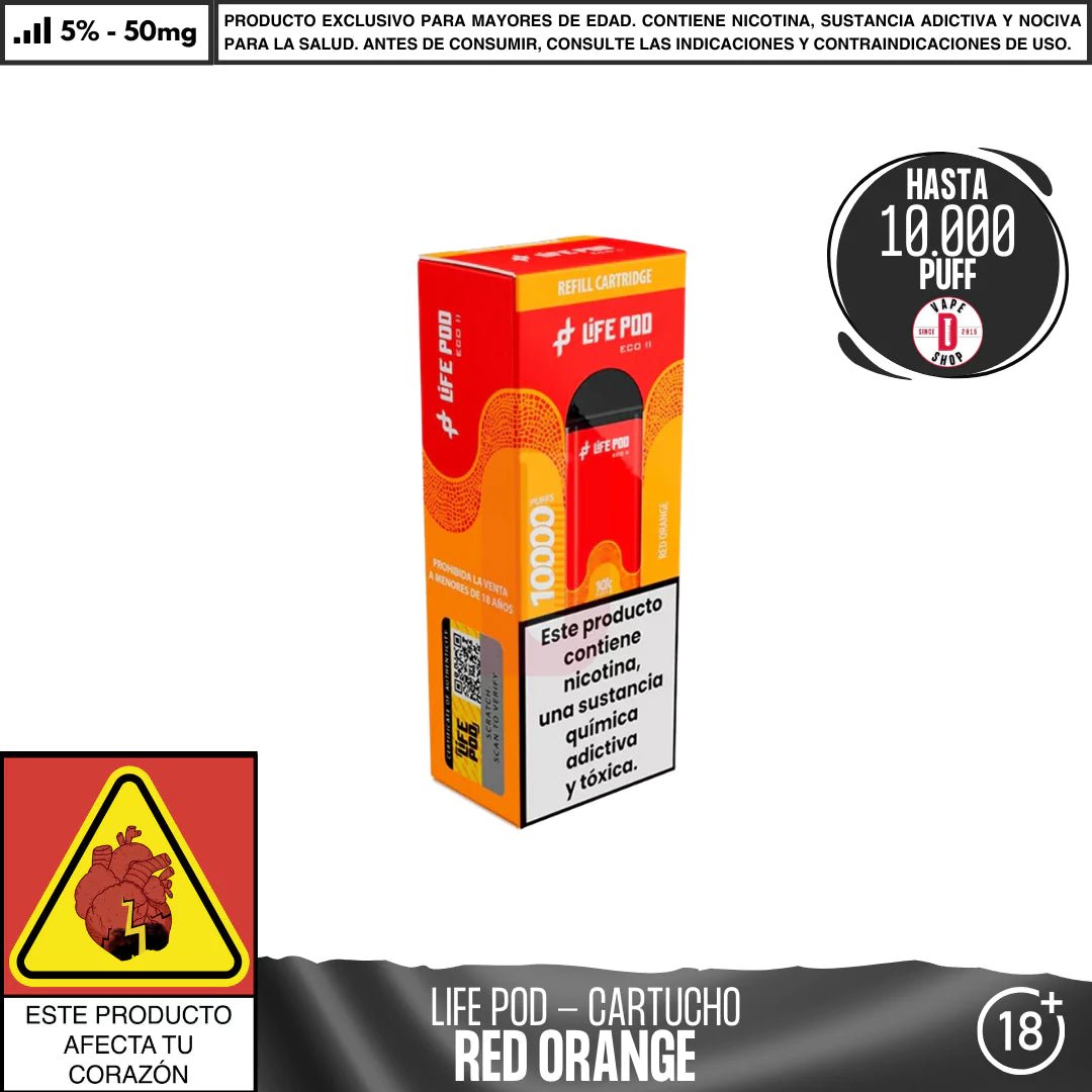 Life Pod - Eco II Pod 10000 PUFF - Vape Desechable - Life Pod | EQC - LIPO - ECOII - PODS - REO