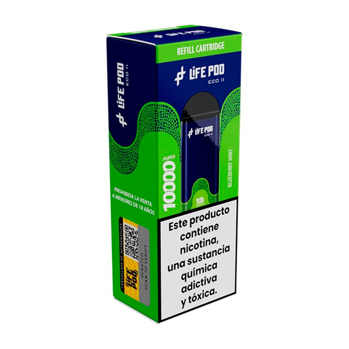 Life Pod - Eco II Pod 10000 PUFF - Vape Desechable - Life Pod | EQC - LIPO - ECOII - PODS - BLM