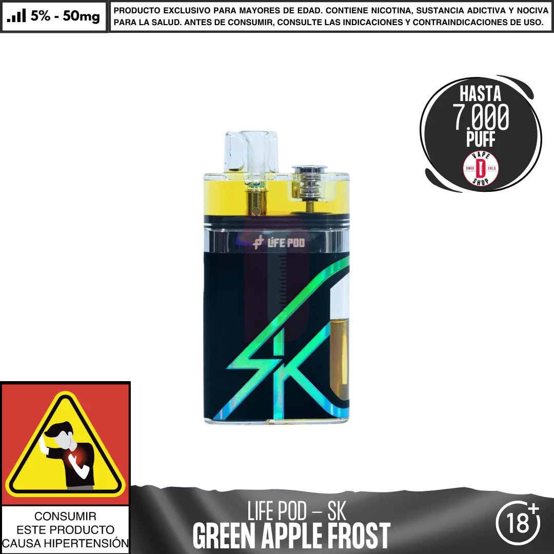 Life Pod - Eco SK 7000 PUFF - Vape Desechable - Life Pod | DIS - LIPO - SK - GAF