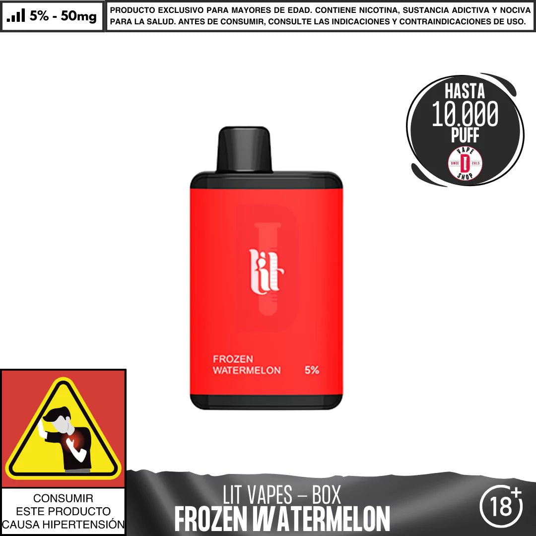 Lit Vapes - BOX 10000 PUFF - Vape Desechable - Lit Vapes | DIS - LIT - BOX - 10K - FRWA