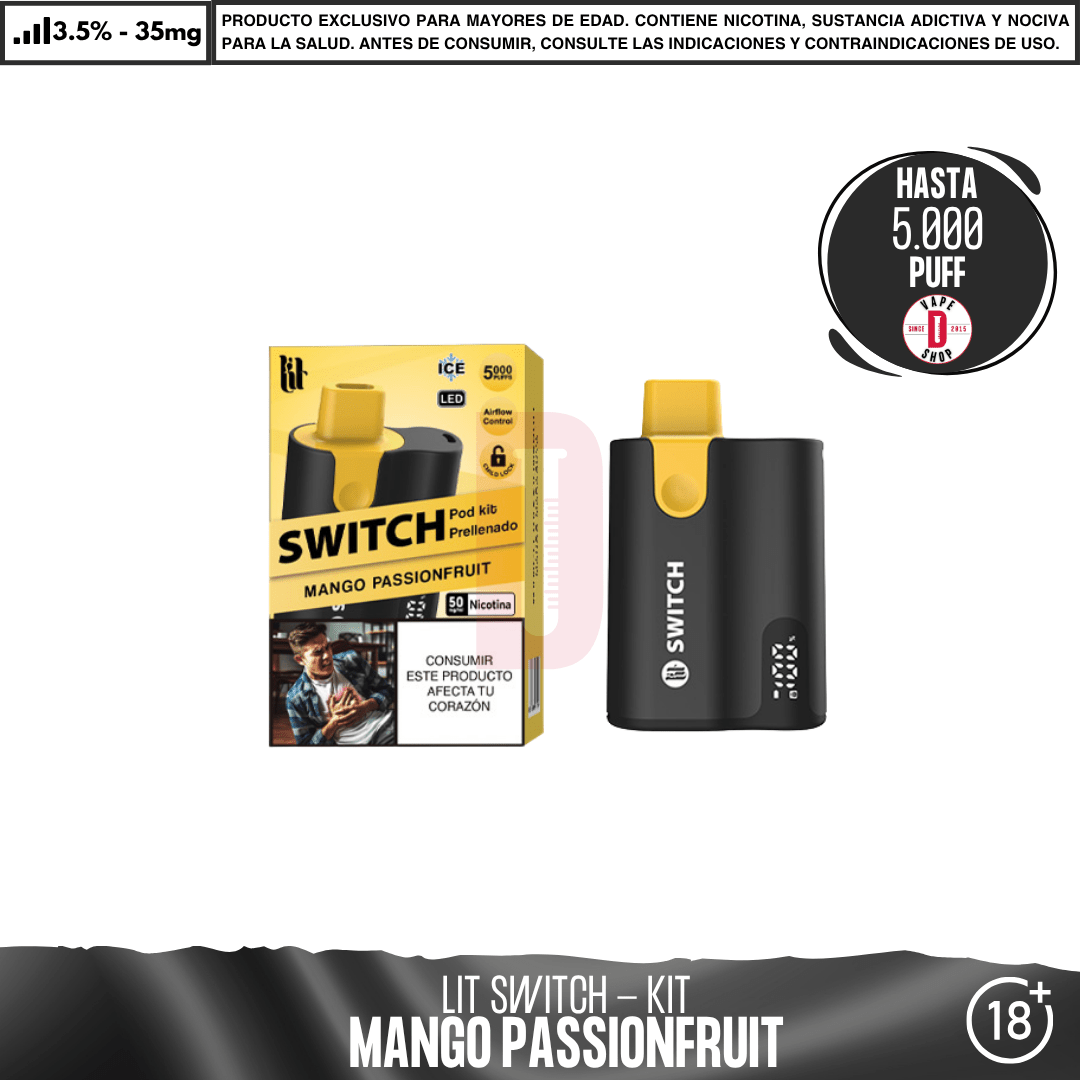 Litpod Switch kit - Vape Desechable - Lit Vapes | EQC-LIT-LPS-MAPA