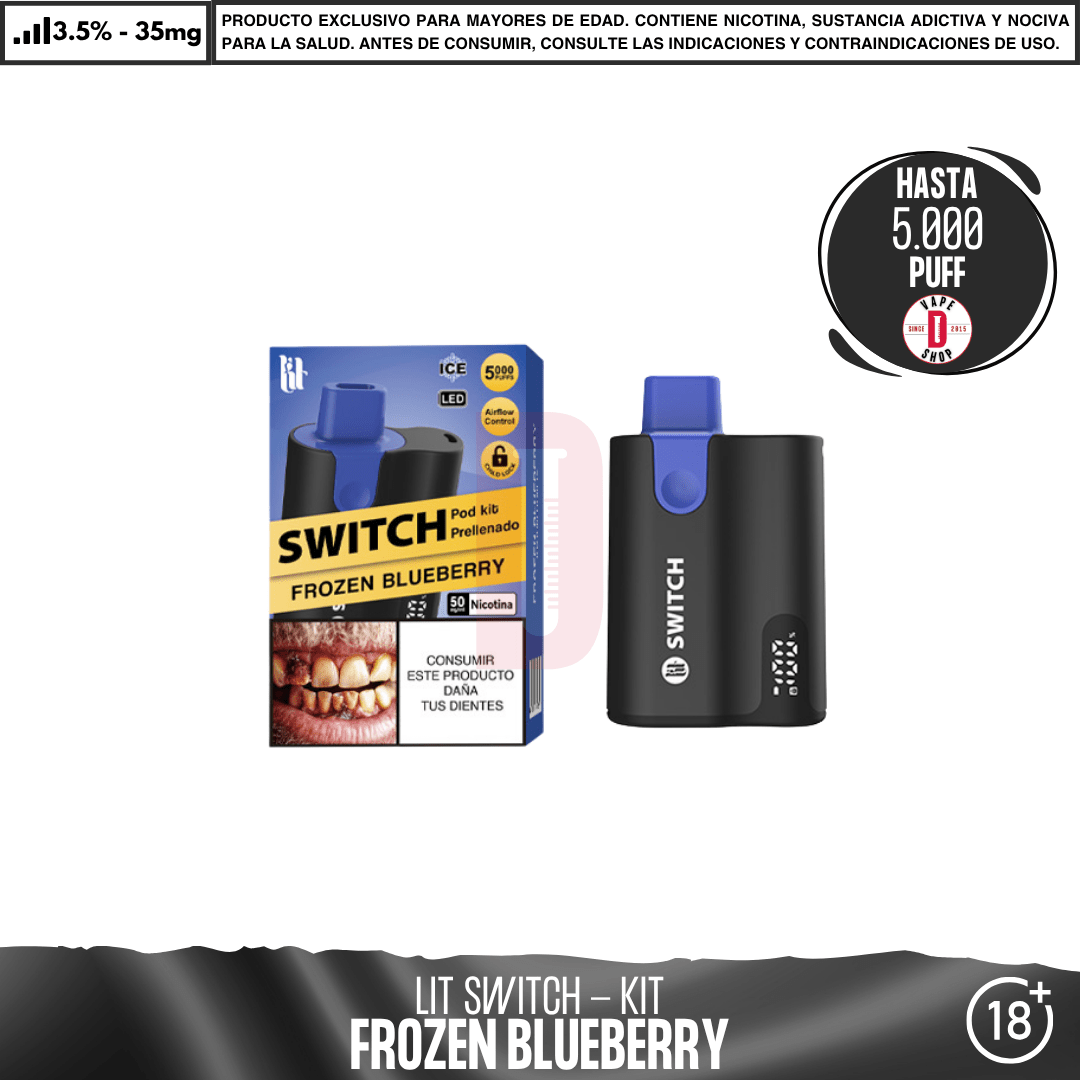Litpod Switch kit - Vape Desechable - Lit Vapes | EQC-LIT-LPS-FRBL