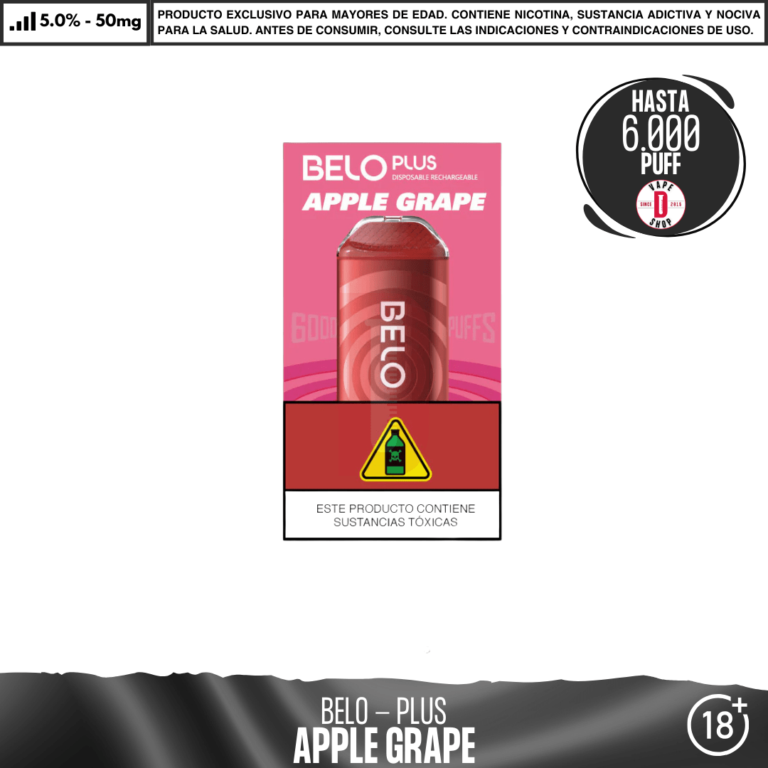 Lykcan - Belo Plus 6000 PUFF - Vape Desechable - Lykcan | DIS-LYK-BEP-APG-50