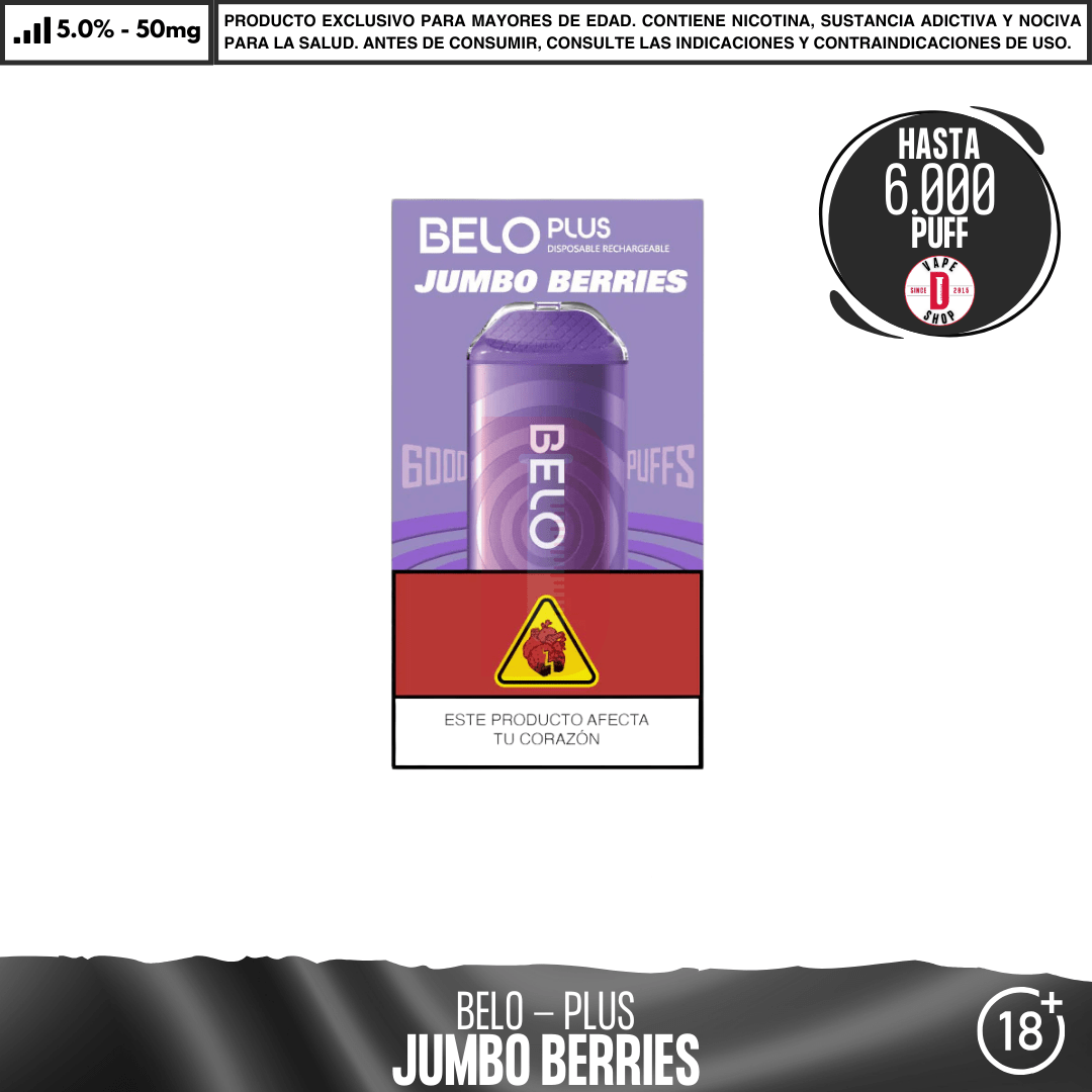 Lykcan - Belo Plus 6000 PUFF - Vape Desechable - Lykcan | DIS-LYK-BEP-JUB-50