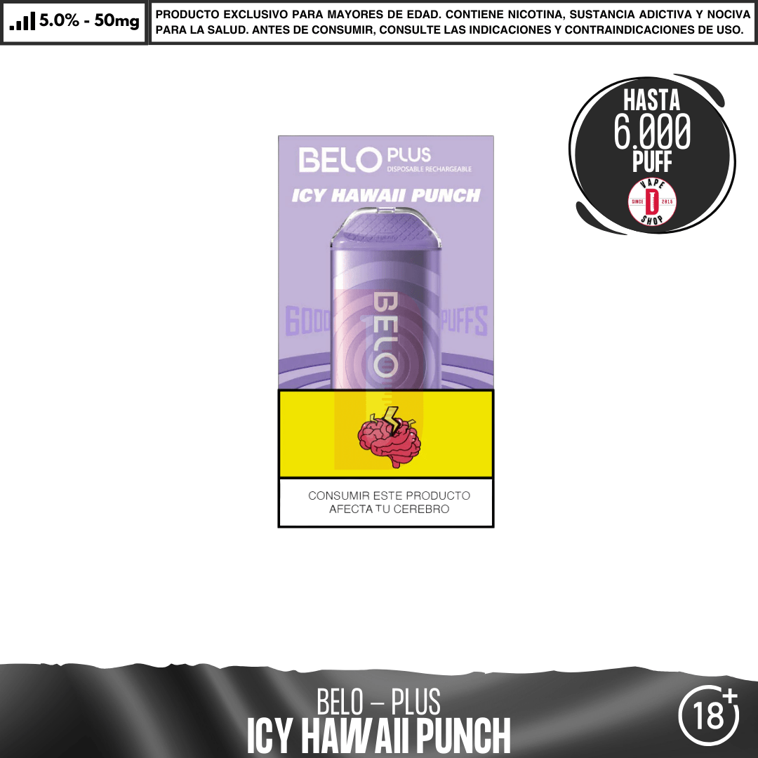 Lykcan - Belo Plus 6000 PUFF - Vape Desechable - Lykcan | DIS-LYK-BEP-IHP-50