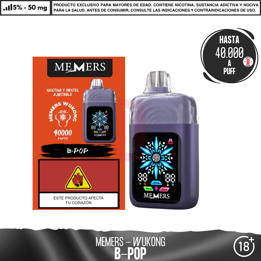 Memers - Wukong V40000 - Vape Desechable - Memers | DIS-MEM-WUK-09