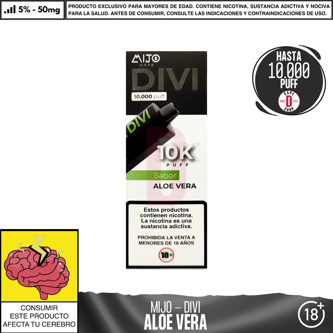 Mijo - Divi 10000 PUFF - Vape Desechable - Mijo | DIS - MITO - ALV - DIV - 50