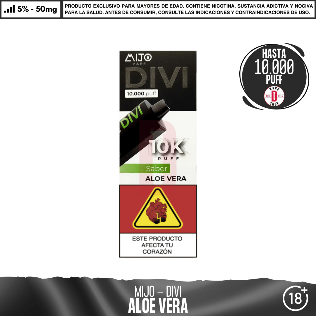 Mijo - Divi 10000 PUFF - Vape Desechable - Mijo | DIS-MITO-ALV-DIV-50
