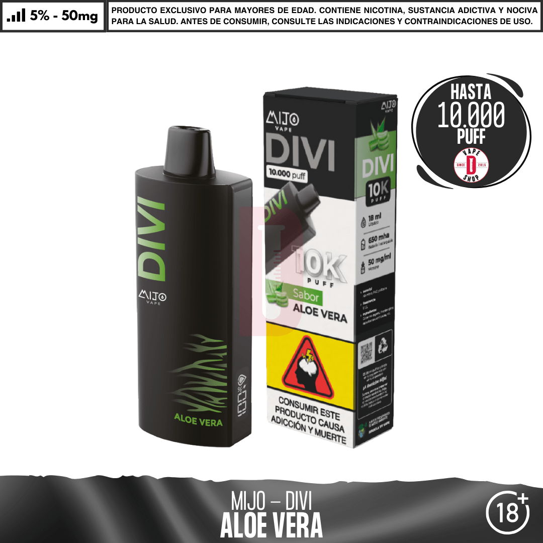 Mijo - Divi 10000 PUFF - Vape Desechable - Mijo | DIS-MITO-ALV-DIV-50