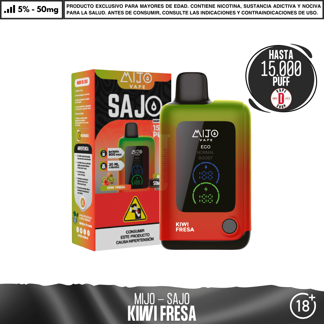 Mijo - Sajo 15000 PUFF - Vape Desechable - Mijo | DIS-MITO-KIF-SAJ-50