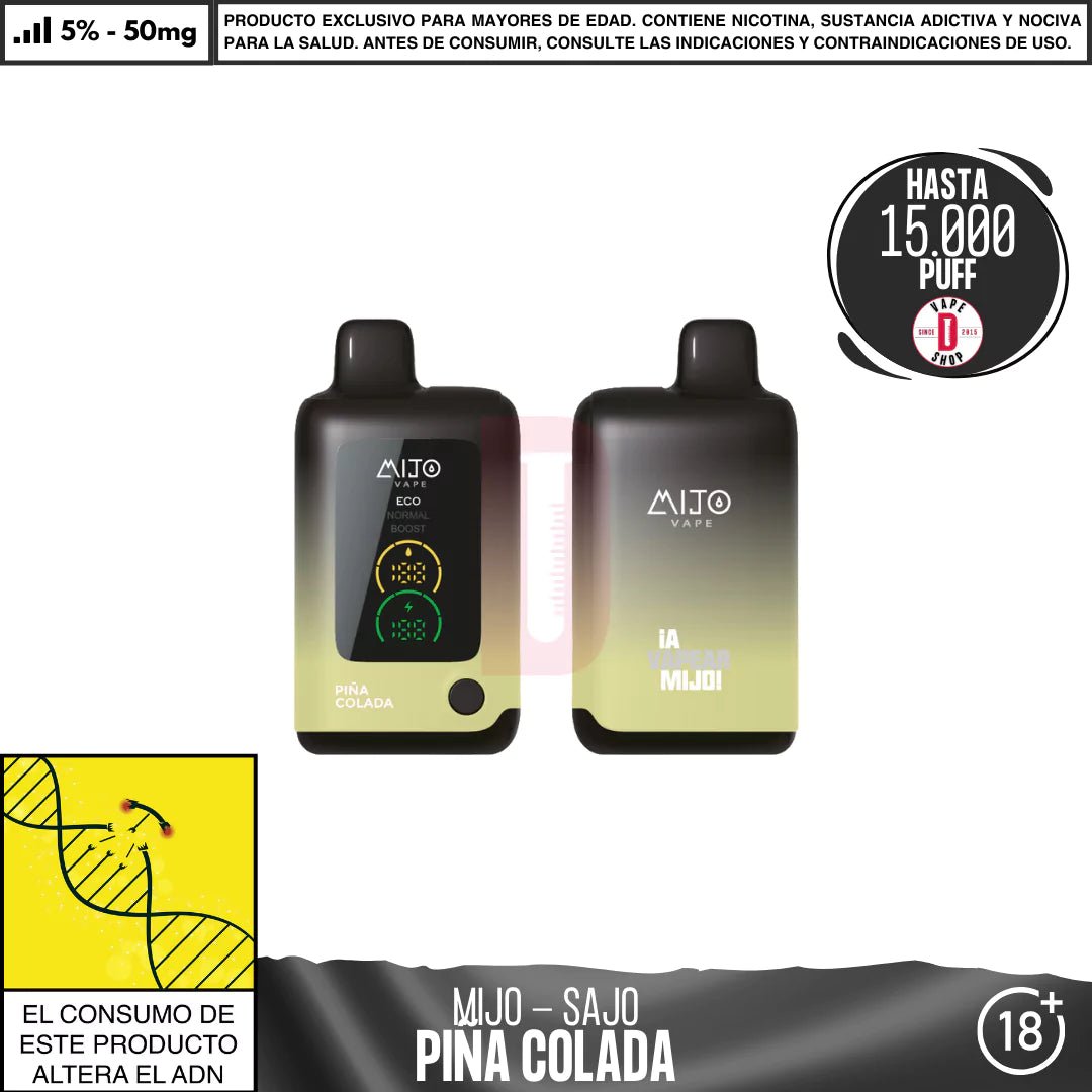Mijo - Sajo 15000 PUFF - Vape Desechable - Mijo | DIS - MITO - PIC - SAJ - 50