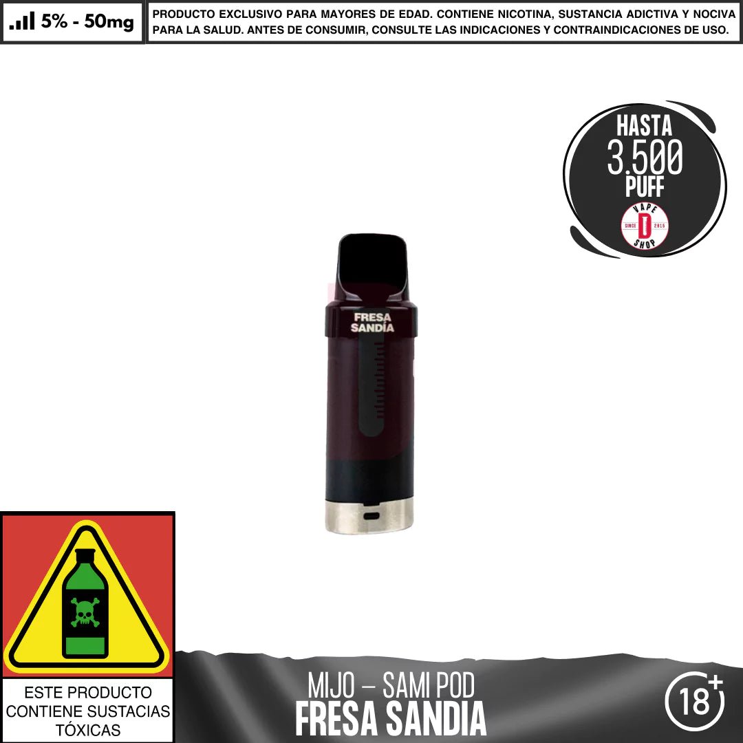 Mijo - Sami Pod NexMesh 3500 PUFF - Vape Desechable - Mijo | EQC - MITO - SM - PODS - FRS
