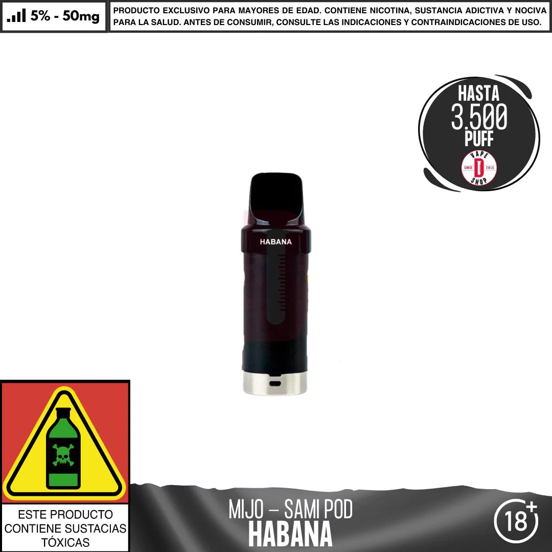 Mijo - Sami Pod NexMesh 3500 PUFF - Vape Desechable - Mijo | EQC - MITO - SM - PODS - HAB