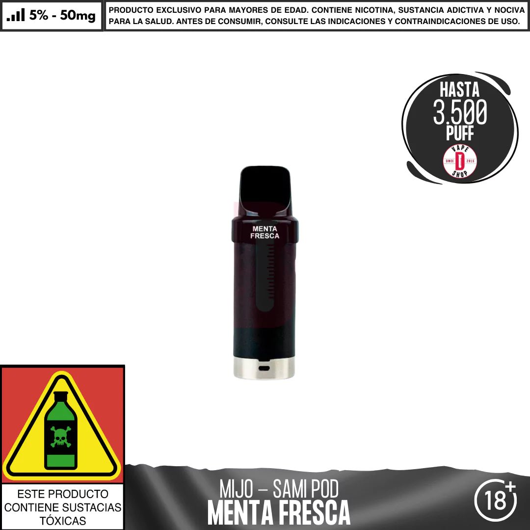 Mijo - Sami Pod NexMesh 3500 PUFF - Vape Desechable - Mijo | EQC - MITO - SM - PODS - MEF