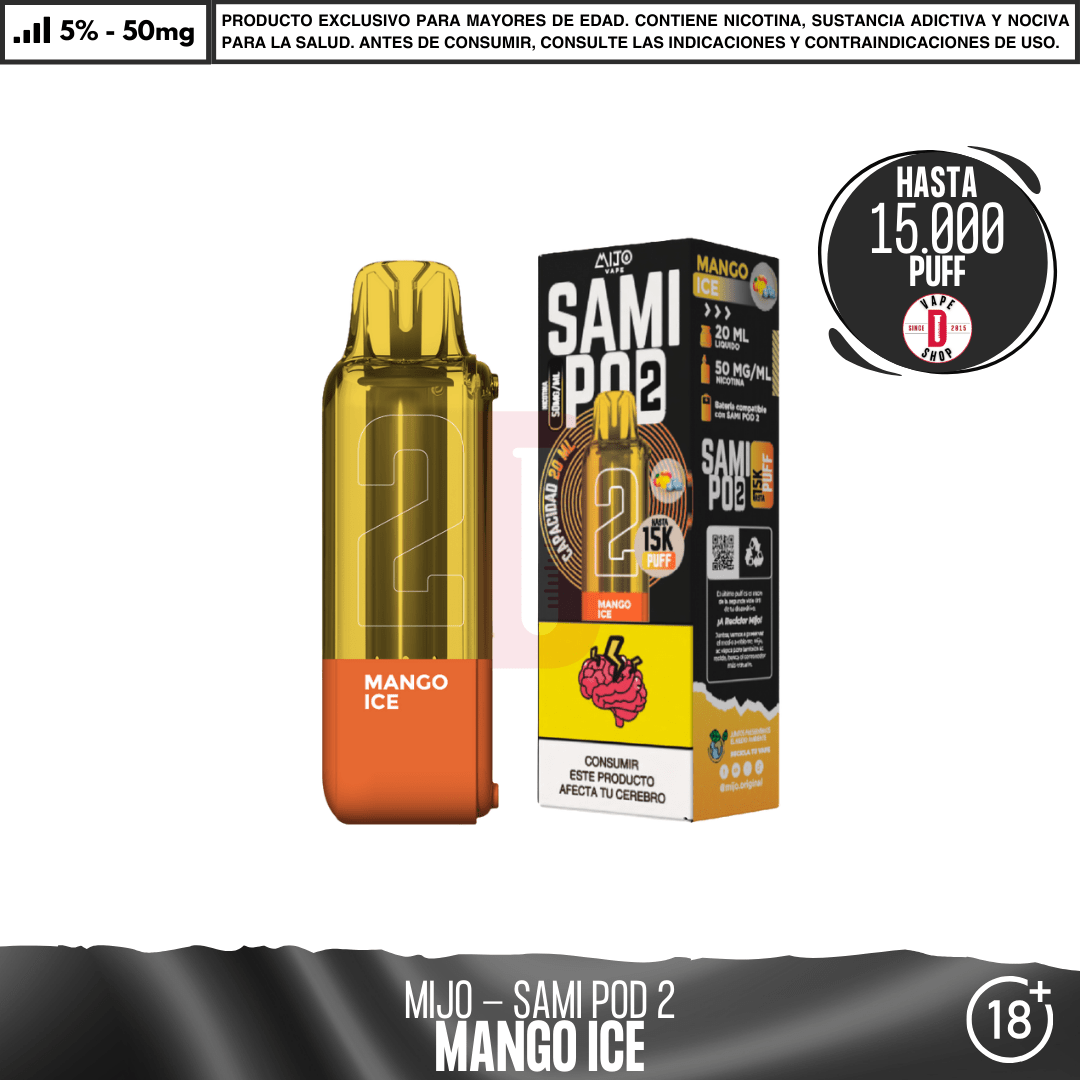 Mijo Vape - Sami pod 2 15000 PUFF - Vape Desechable - Mijo | EQC-MIJ-SM2-POD-8