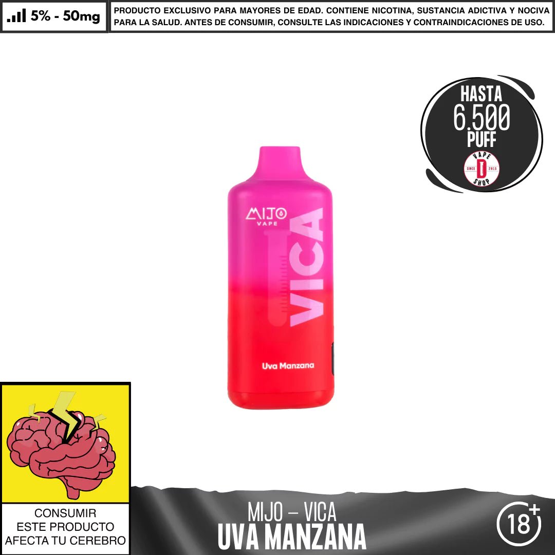 Mijo - Vica 6500 PUFF - Vape Desechable - Mijo | DIS - MITO - UVM - VIC - 50