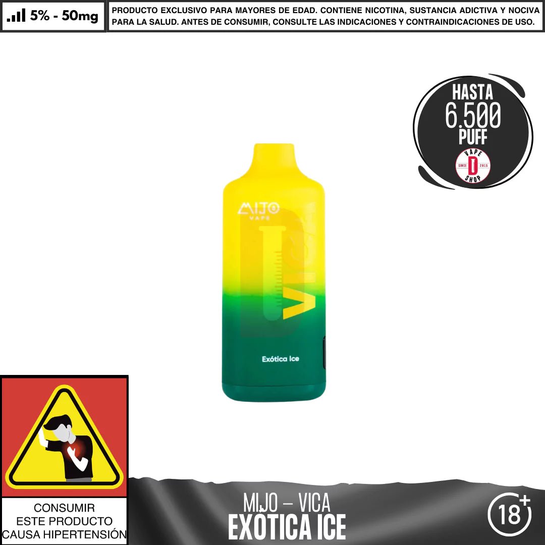 Mijo - Vica 6500 PUFF - Vape Desechable - Mijo | DIS - MITO - EXI - VIC - 50