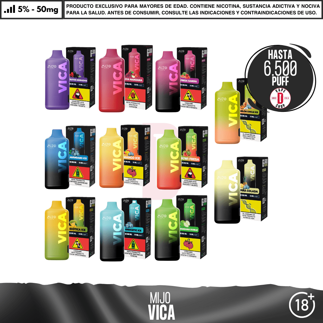 Mijo - Vica 6500 PUFF - Vape Desechable - Mijo | DIS-MITO-ARI-VIC-50