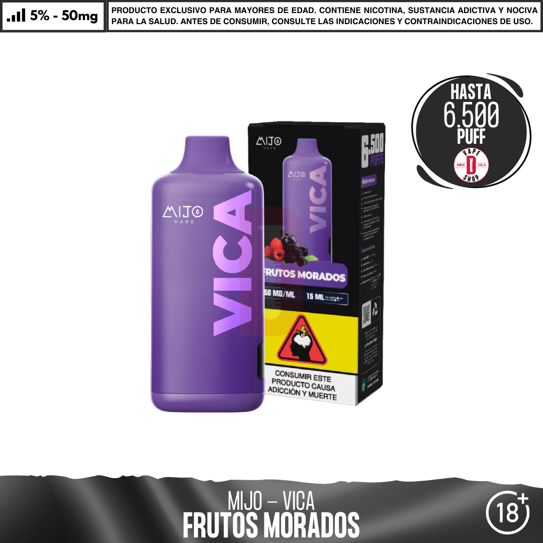 Mijo - Vica 6500 PUFF - Vape Desechable - Mijo | DIS-MITO-FRM-VIC-50