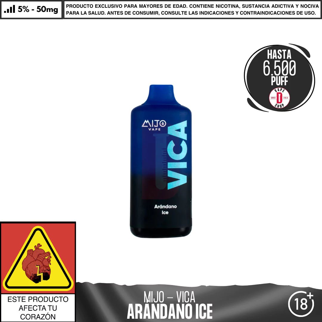 Mijo - Vica 6500 PUFF - Vape Desechable - Mijo | DIS - MITO - ARI - VIC - 50