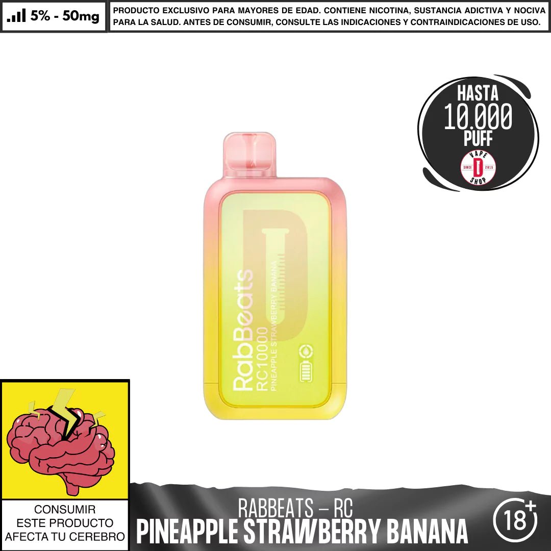 RabBeats - RC 10000 PUFF - Vape Desechable - RabBeats | DIS - RABE - RC10 - PSB