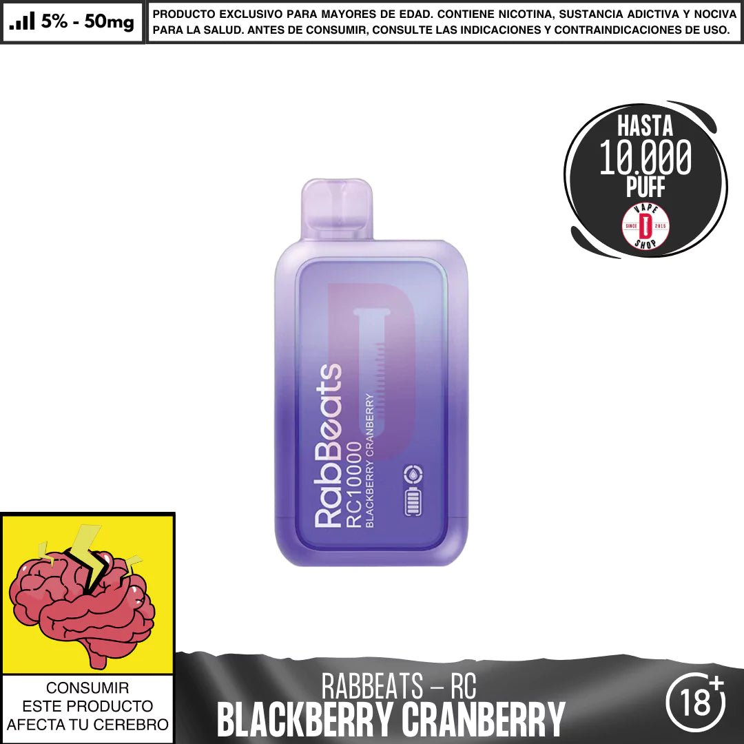 RabBeats - RC 10000 PUFF - Vape Desechable - RabBeats | DIS - RABE - RC10 - BBC