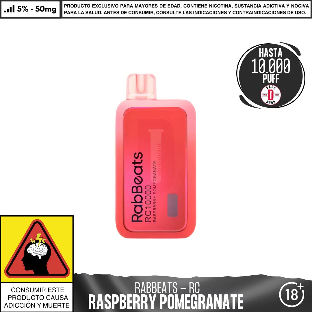 RabBeats - RC 10000 PUFF - Vape Desechable - RabBeats | DIS - RABE - RC10 - RPO
