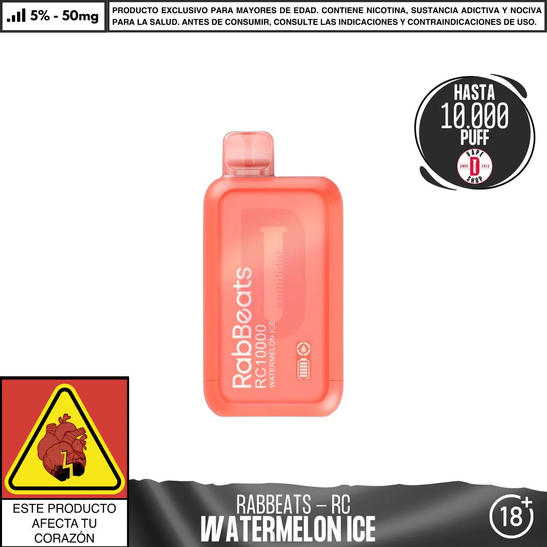 RabBeats - RC 10000 PUFF - Vape Desechable - RabBeats | DIS - RABE - RC10 - WAI