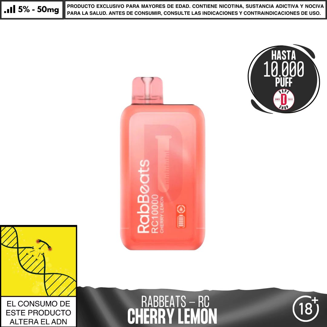 RabBeats - RC 10000 PUFF - Vape Desechable - RabBeats | DIS - RABE - RC10 - CHL