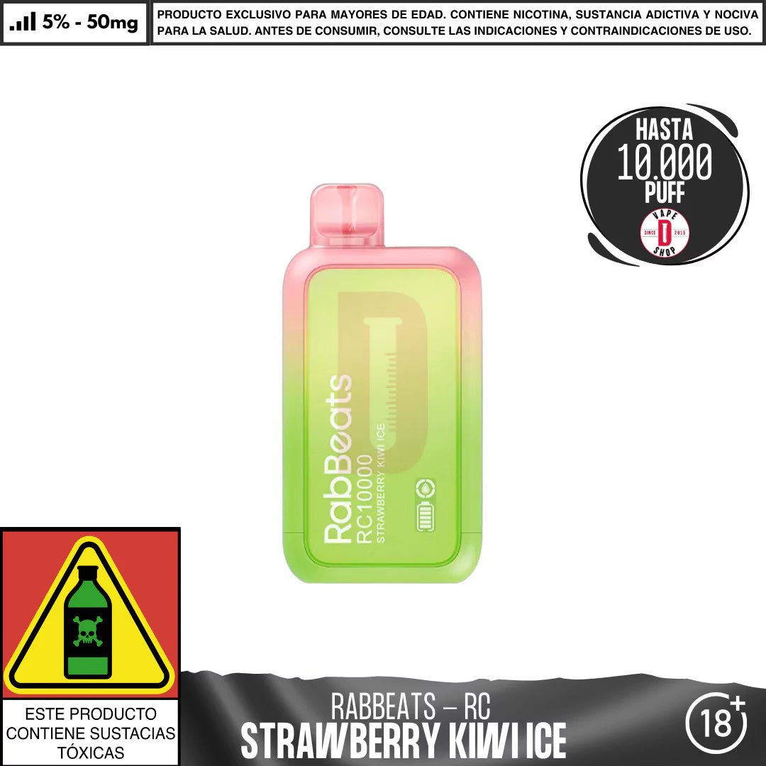 RabBeats - RC 10000 PUFF - Vape Desechable - RabBeats | DIS - RABE - RC10 - SKI