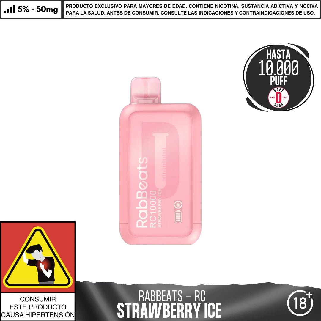 RabBeats - RC 10000 PUFF - Vape Desechable - RabBeats | DIS - RABE - RC10 - STI