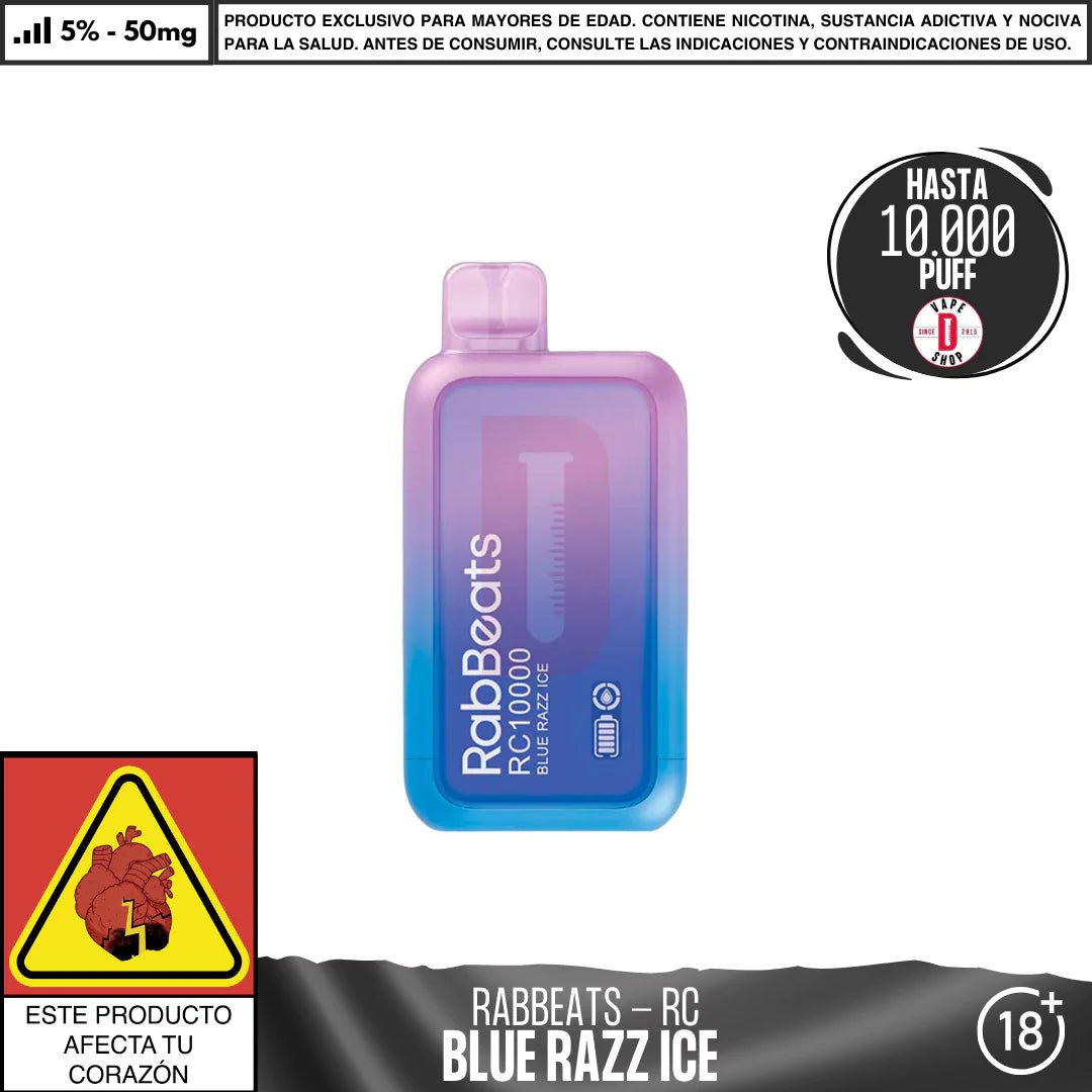 RabBeats - RC 10000 PUFF - Vape Desechable - RabBeats | DIS - RABE - RC10 - BRI