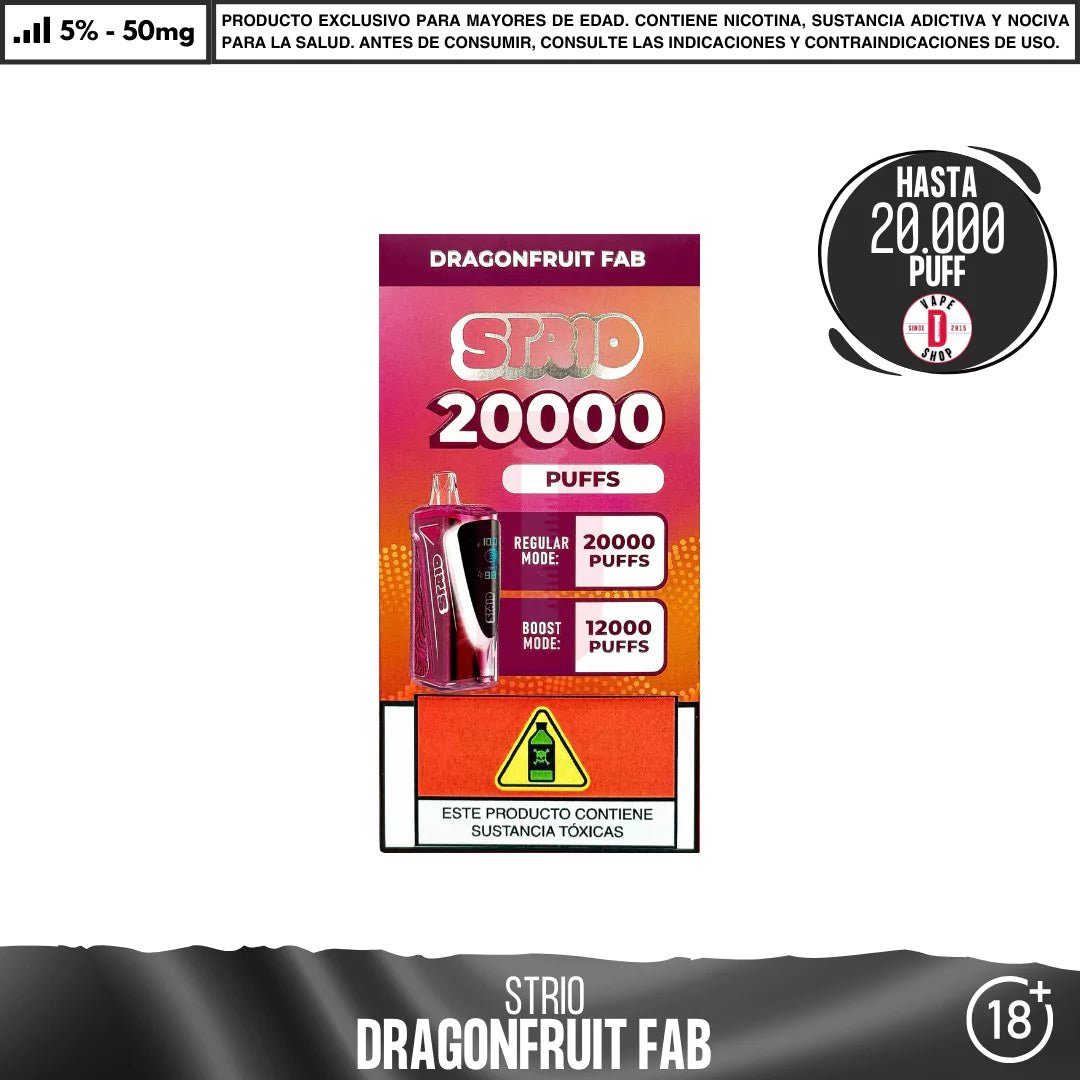STRIO - 20000 Puffs - Vape Desechable - Strio | DIS - STR - 20K - DRF